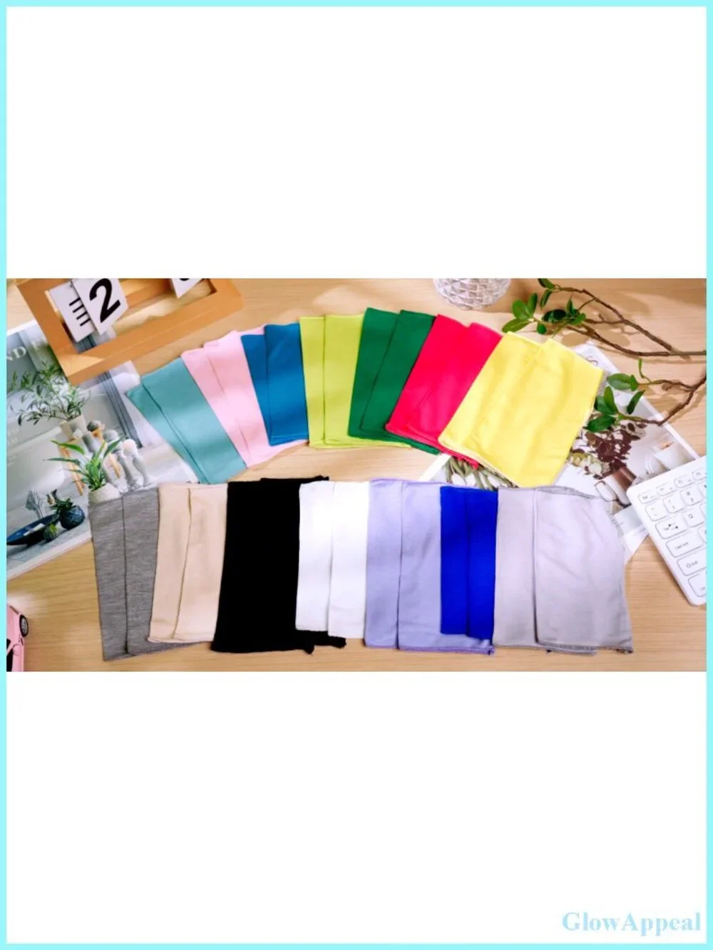 8 Pairs UV Protection Fingerless Driving Gloves for Women - Modal